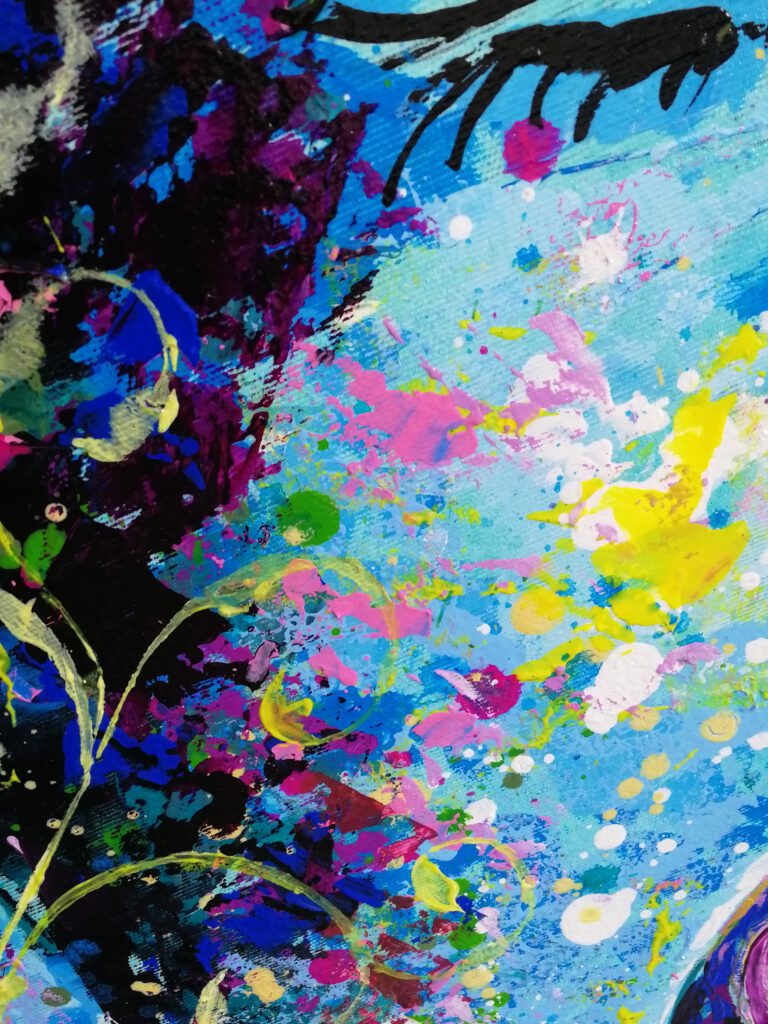 colourful acrylic painting siho-art
