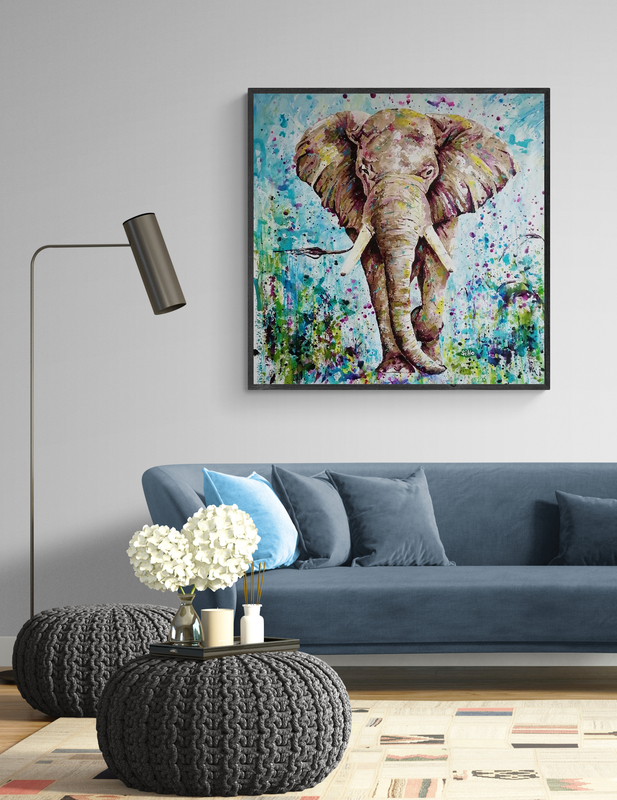 elephant painting siho-art