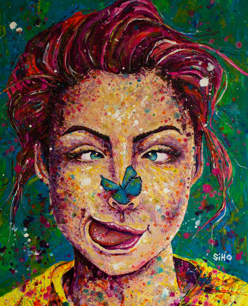 funny portrait painting siho-art