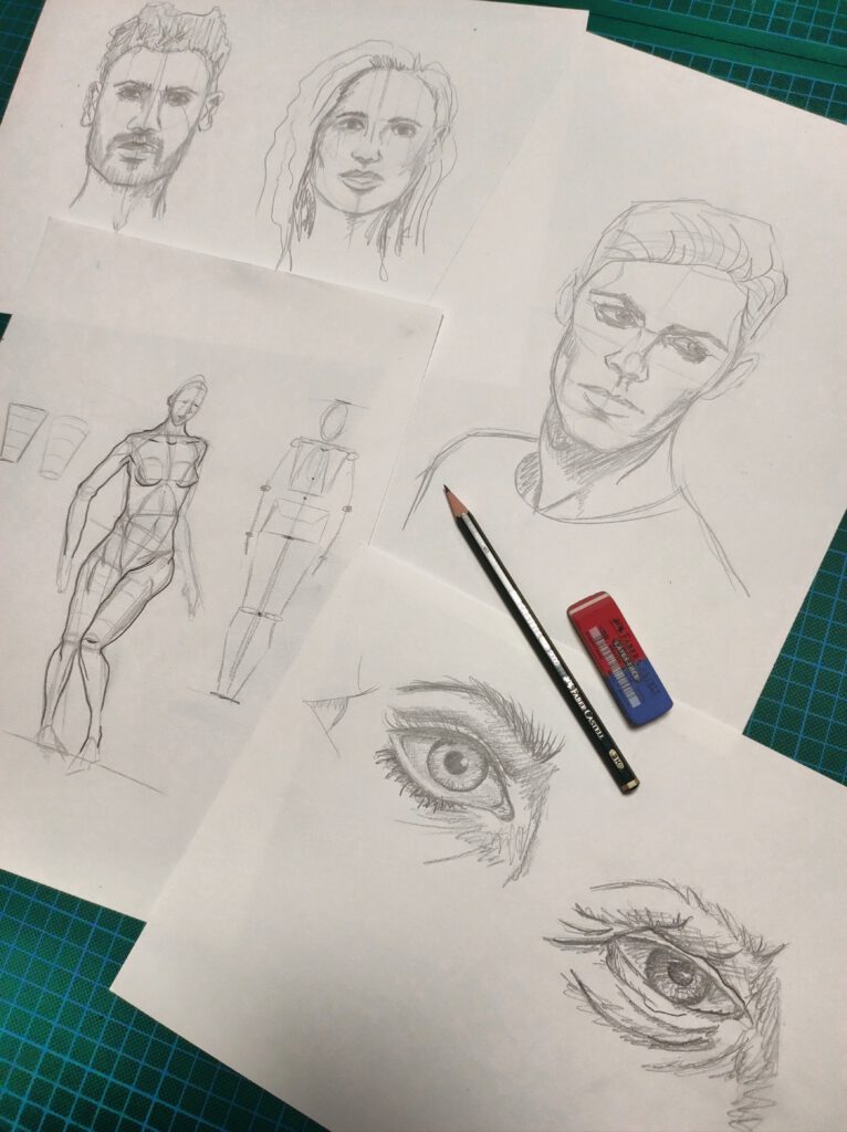 Apprendre à dessiner Portrait corps humain Silke Host