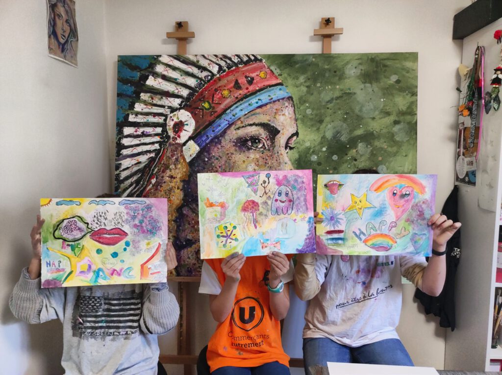 Cours de peinture pour enfants Art thérapie Silke Host