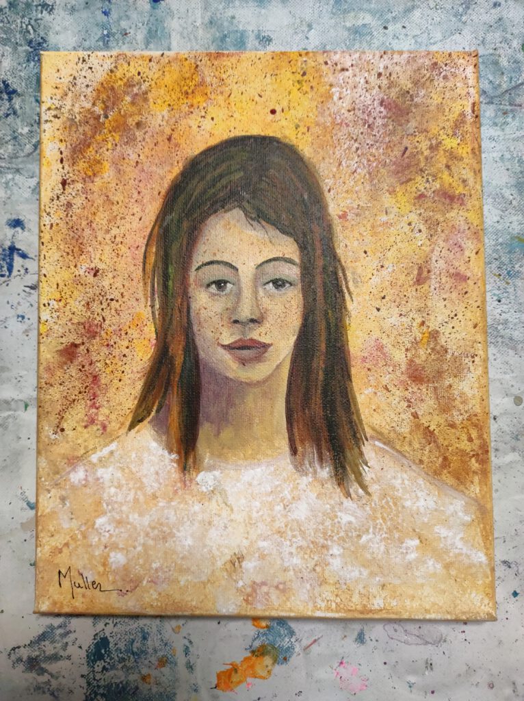 Technique acrylique peinture de portrait Silke Host