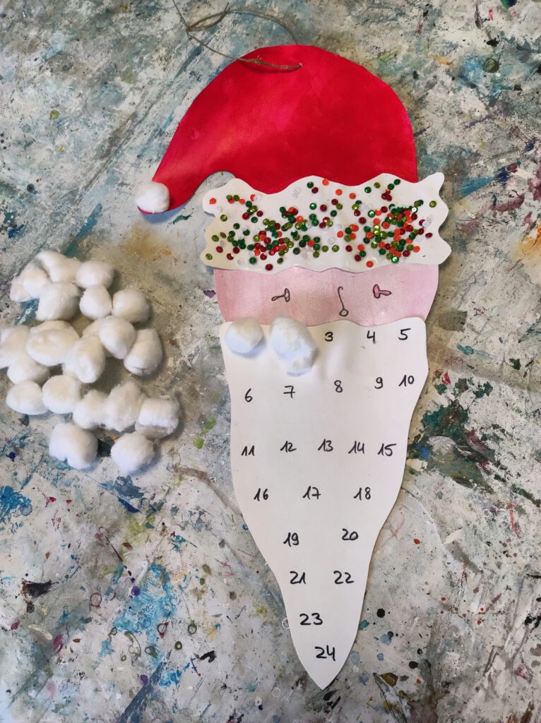Calendrier de Noël Bricolage Jardin d'enfants Maternelle Silke Host