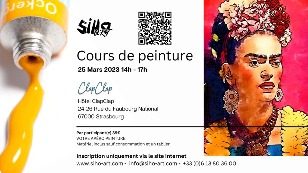 Événement Frida Kahlo Silke Host ClapClap Hôtel Strasbourg