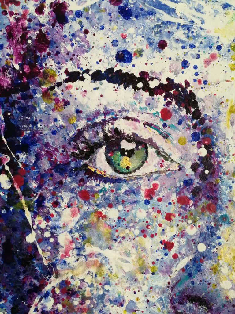 abstract portrait painting siho-art
