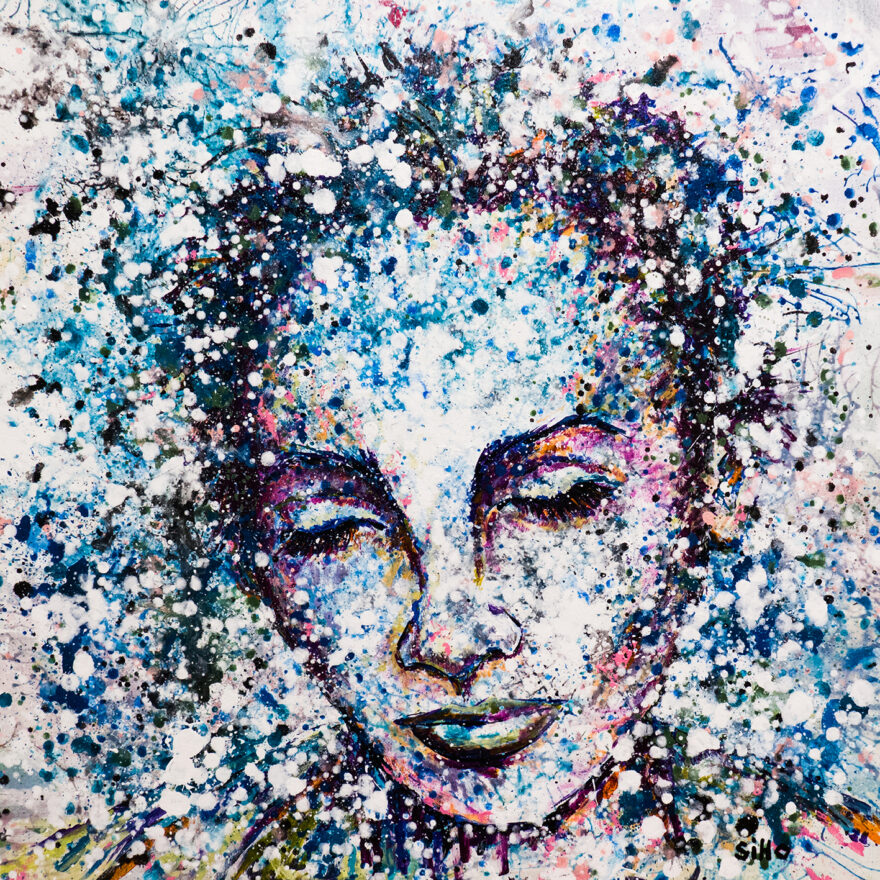 colourful abstract painting siho_art