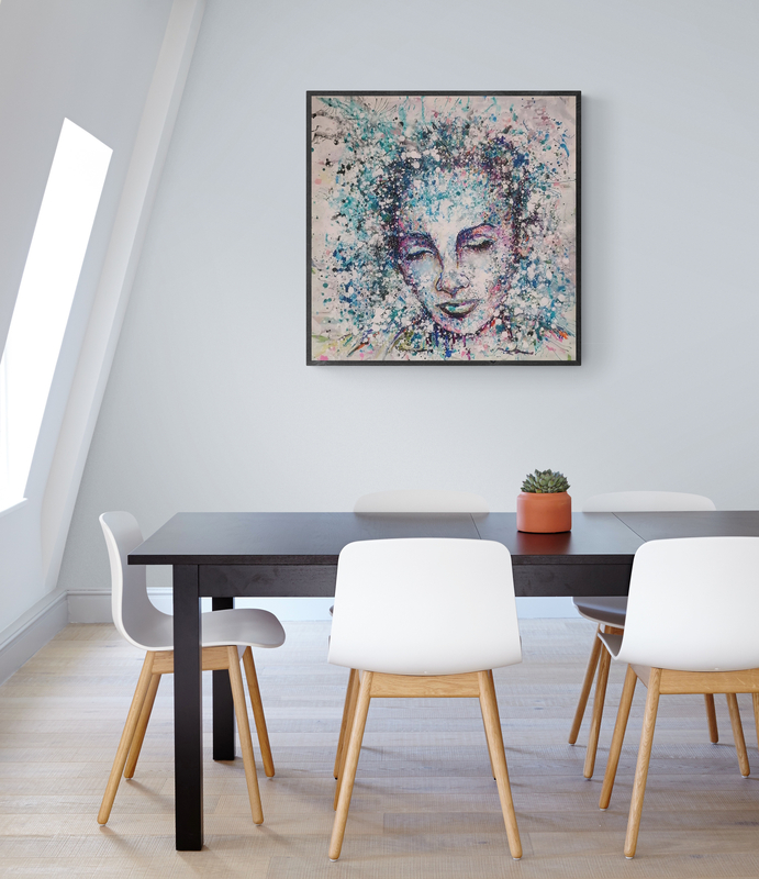 colourful abstract painting siho-art