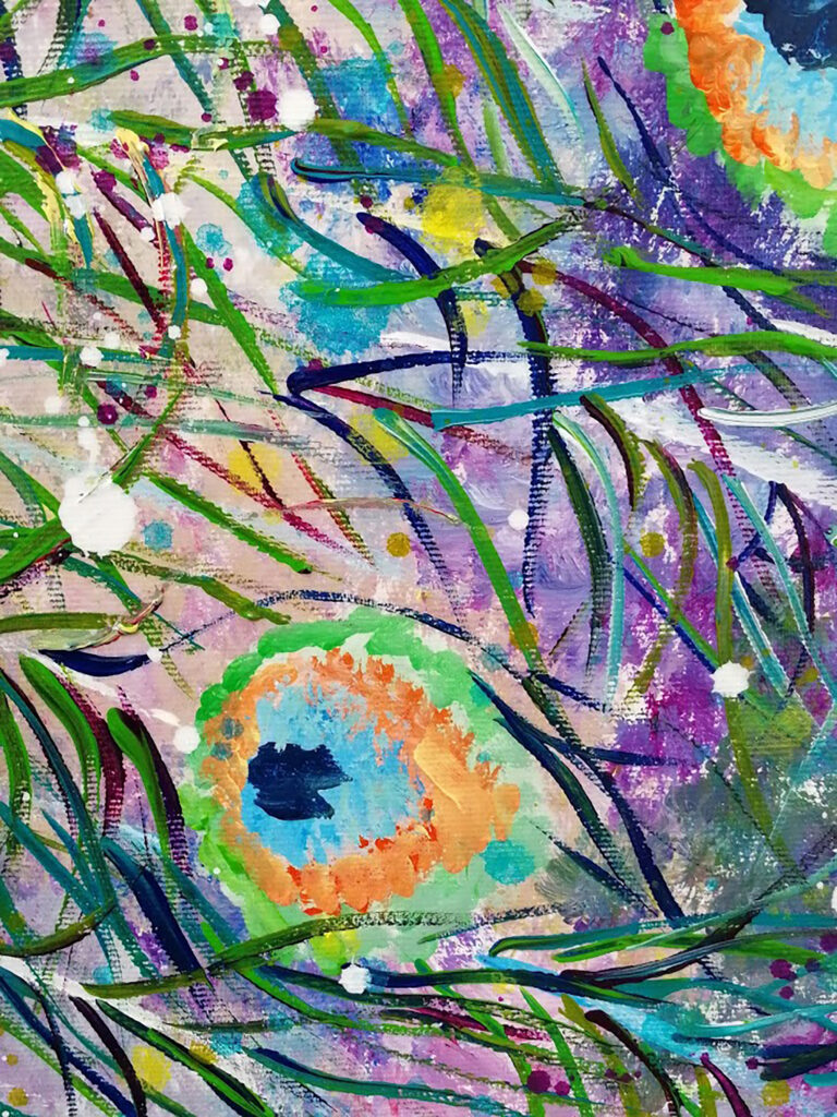 colourful animal painting siho-art