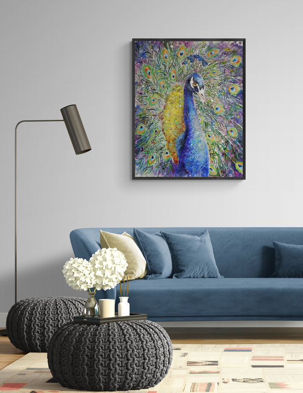 colourful animal painting siho-art