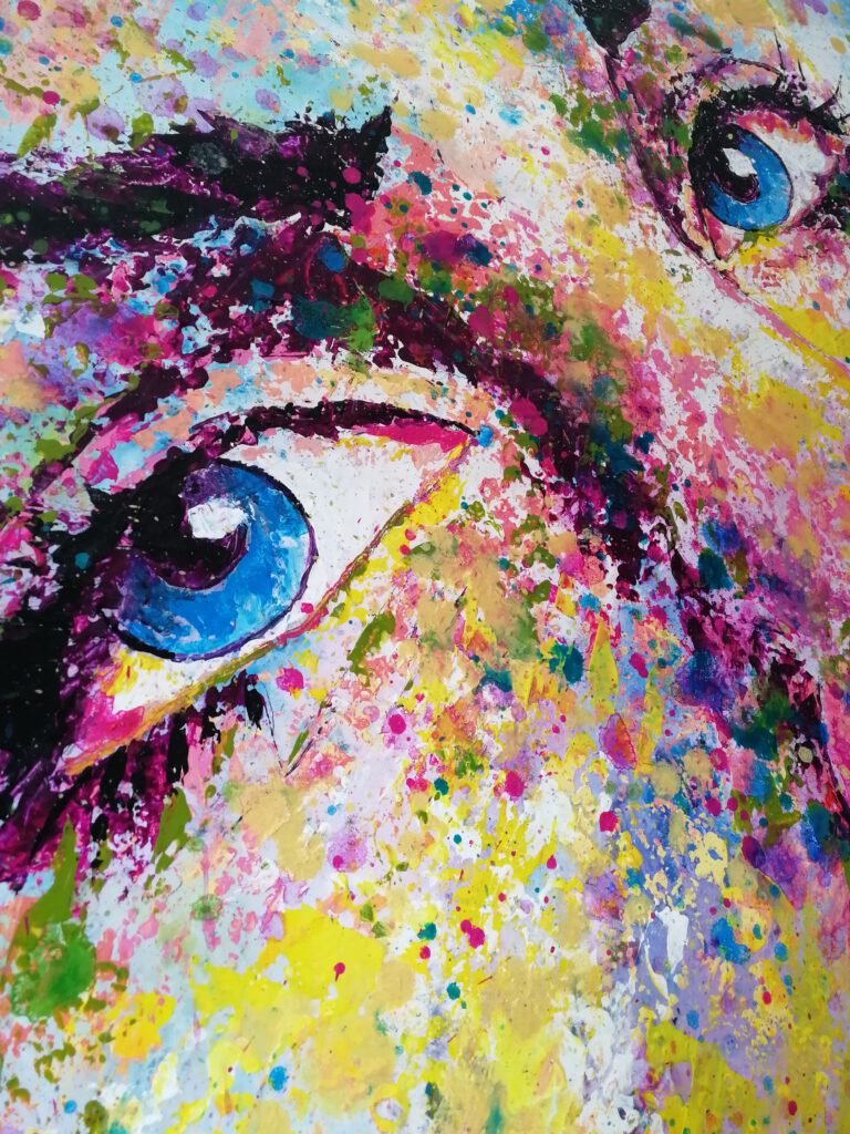 colourful acrylic painting siho-art