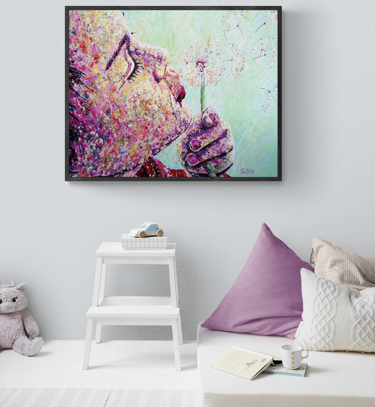 colourful acrylic painting siho-art