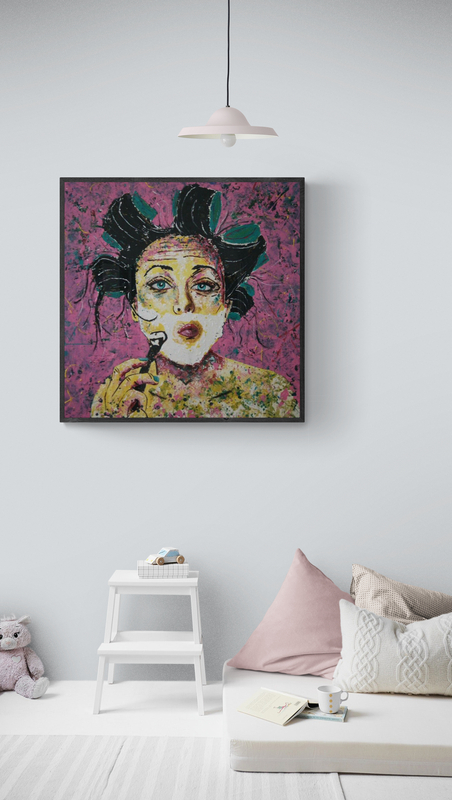 funny portrait painting siho-art