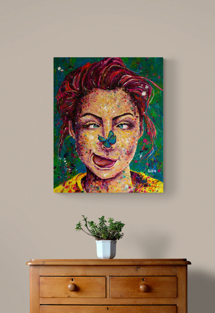 funny portrait painting siho-art