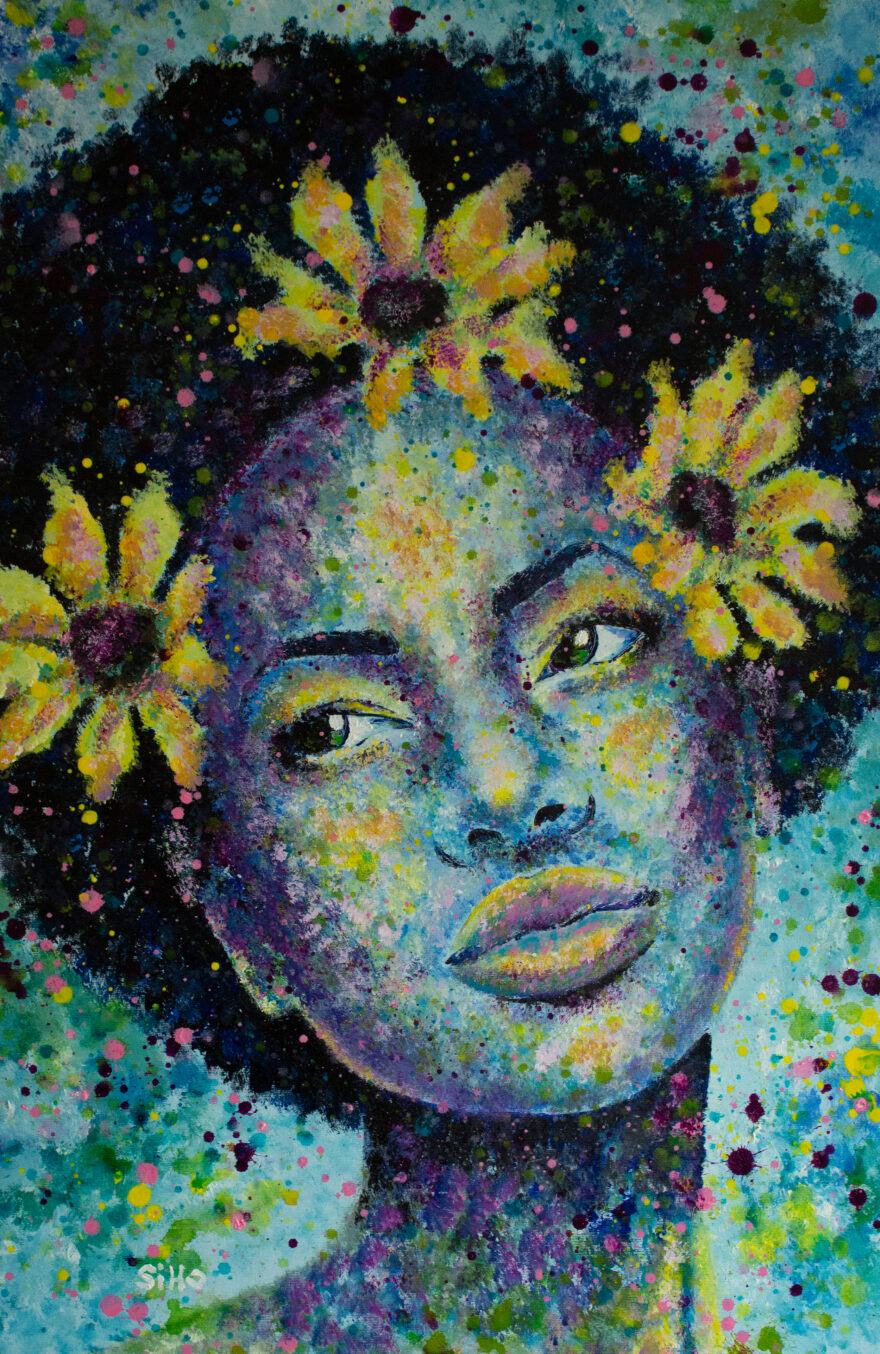 acrylic portrait painting siho_art