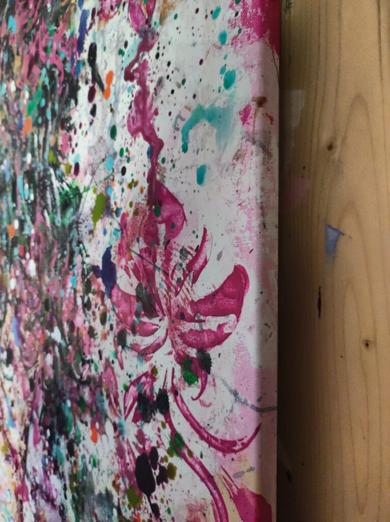 abstract acrylic portrait painting siho_art