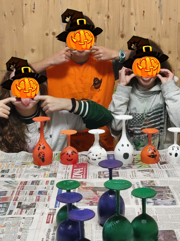 Cours de peinture Dessin Art plastique Enfants Halloween Silke Host