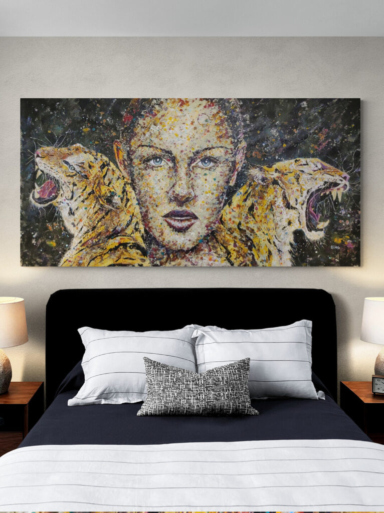 Tiger Artwork Portraitart Acrylicpainting Silke Host