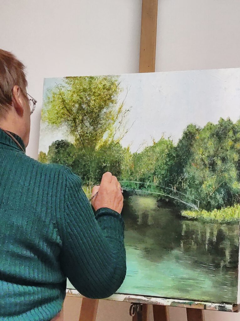 Technique acrylique peinture de paysage Silke Host