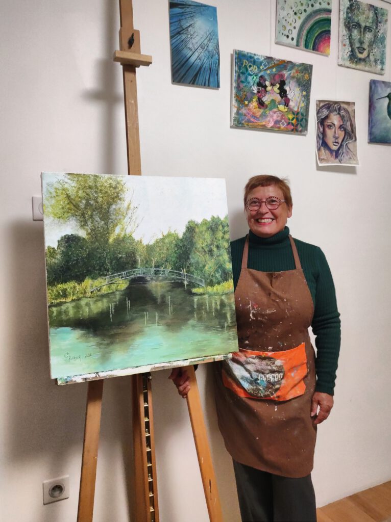 Technique acrylique peinture de paysage Silke Host